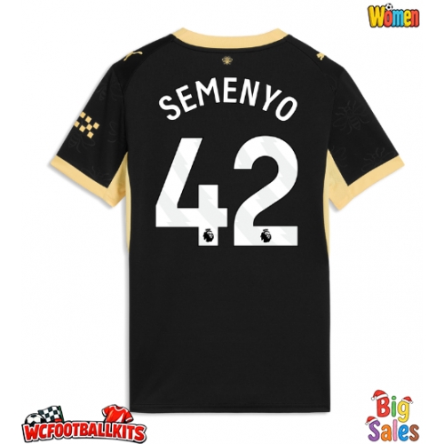 Manchester City Antoine Semenyo #42 Replica Away Stadium Shirt for Women 2026-27 Short Sleeve